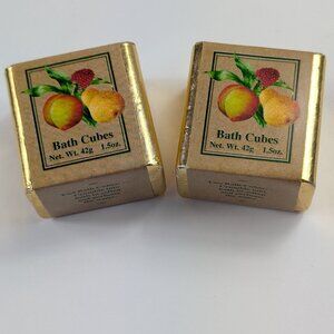 Vintage Bath Cubes Made in England 1.5 Oz. Each